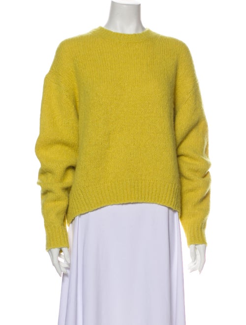 Acne Studios Alpaca Crew Neck Sweater Yellow