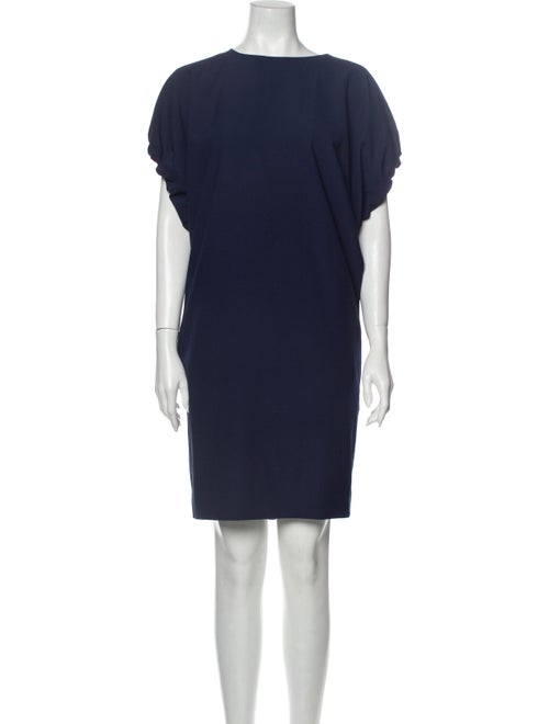 Acne Studios Crew Neck Knee-Length Dress Blue