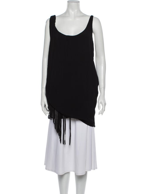 Acne Studios Scoop Neck Mini Dress Black
