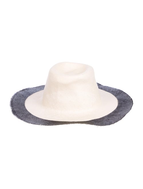 Acne Studios x Borsalino Straw Wide-Brim Hat Beige