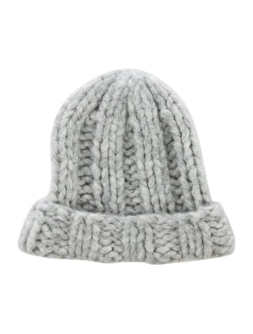 Acne Studios Chunky Knit Alpaca Beanie grey