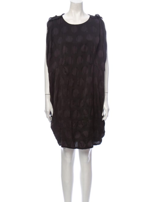 Acne Studios Printed Knee-Length Dress Black