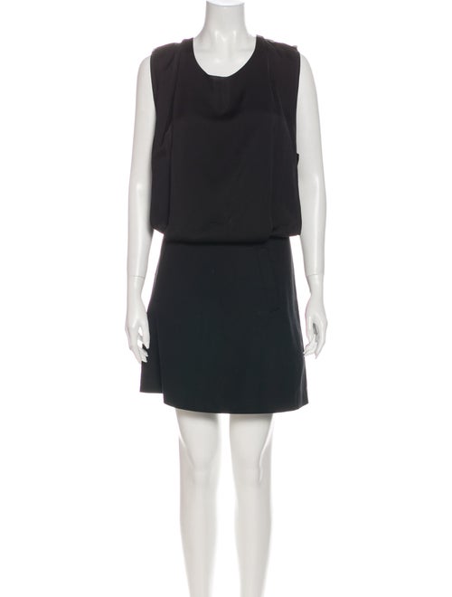 Acne Studios Scoop Neck Knee-Length Dress Black