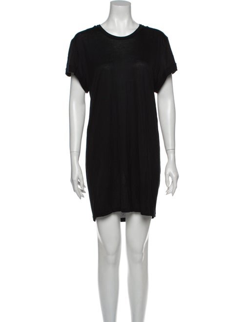 Acne Studios Crew Neck Mini Dress Black