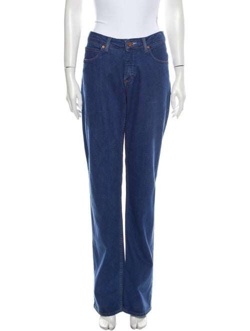 Acne Studios Mid-Rise Straight Leg Jeans Blue