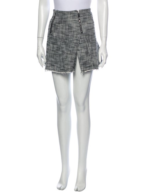 Acne Studios Tweed Pattern Mini Skirt Black