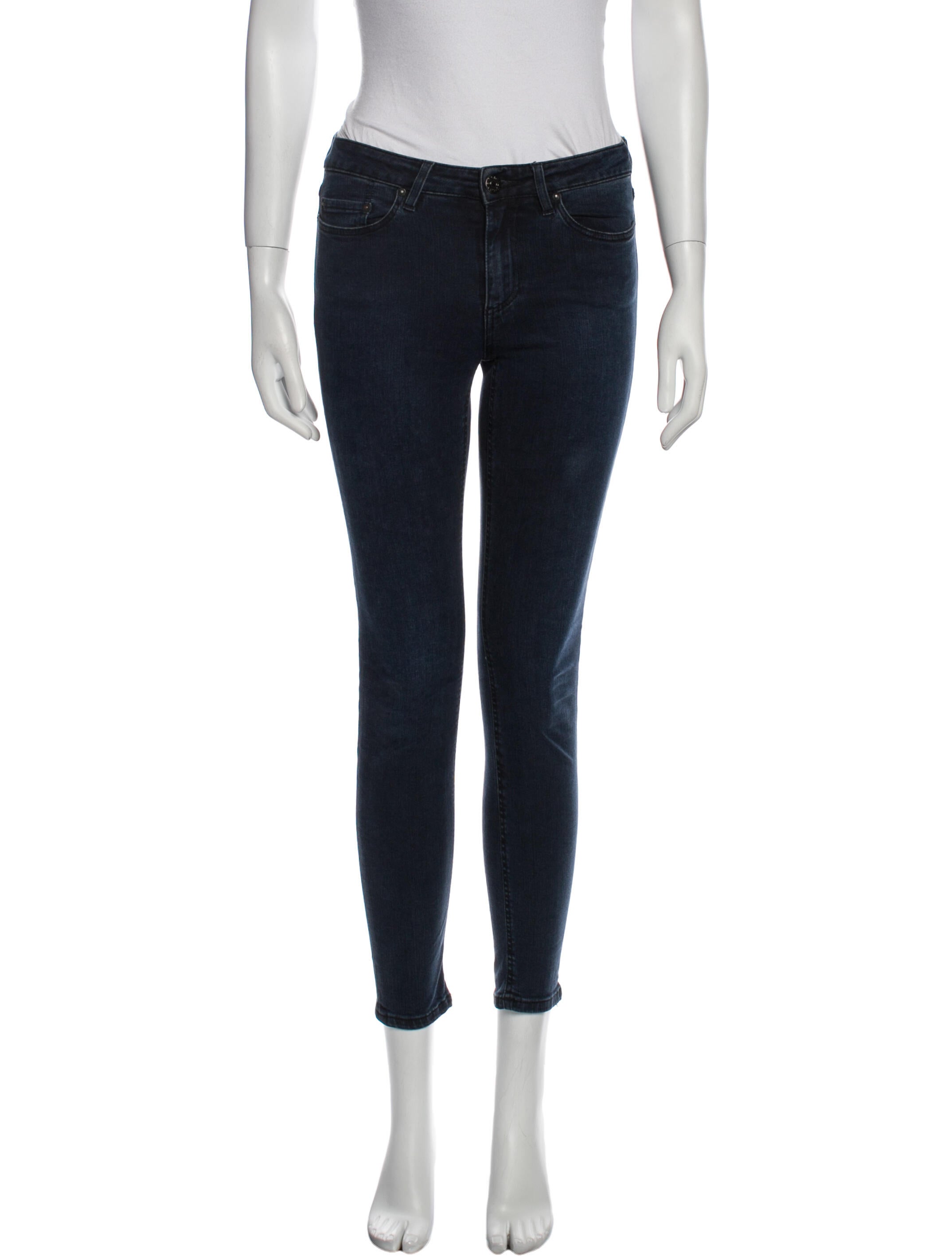 Acne Studios Mid-Rise Skinny Leg Jeans