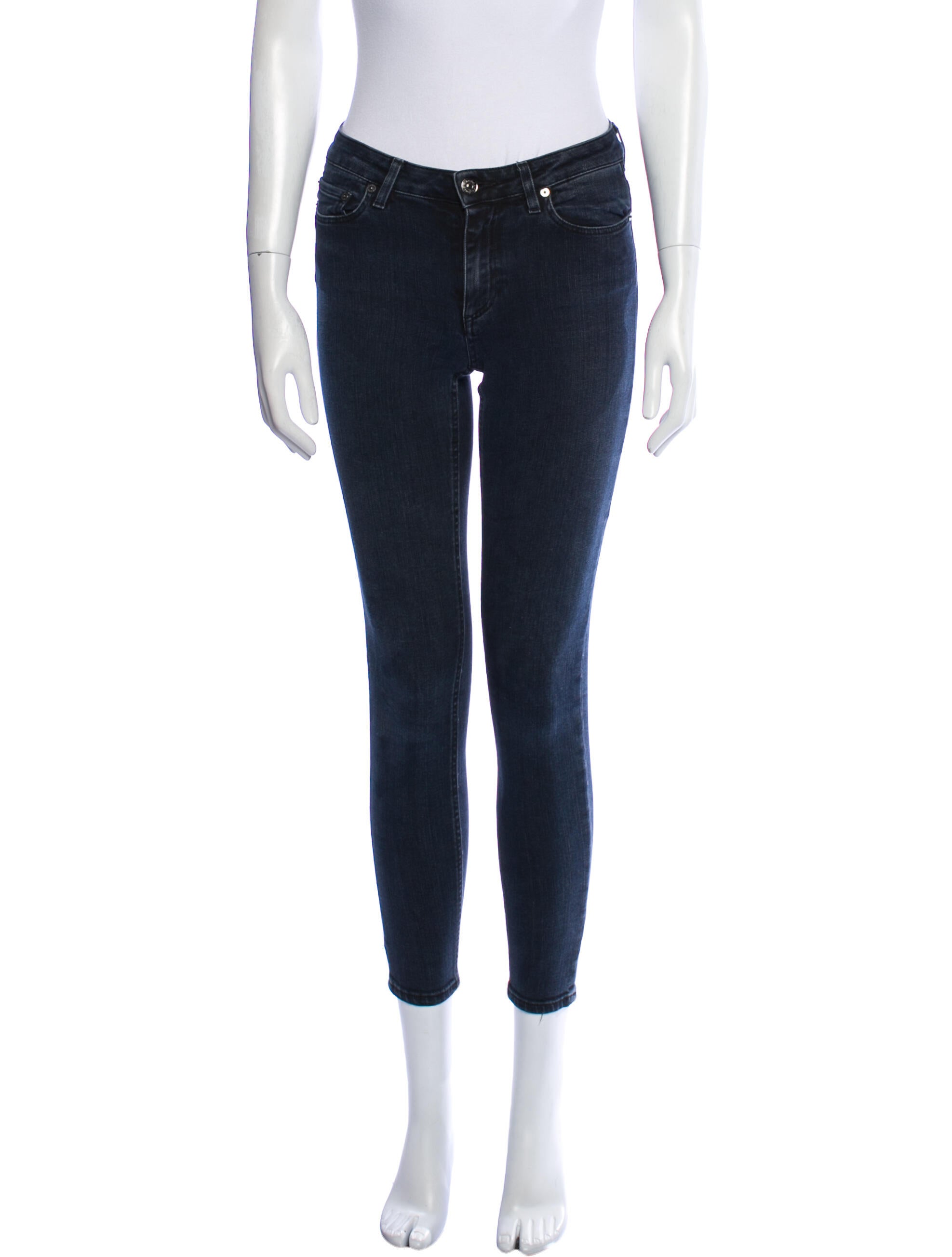 Acne Studios Mid-Rise Skinny Leg Jeans