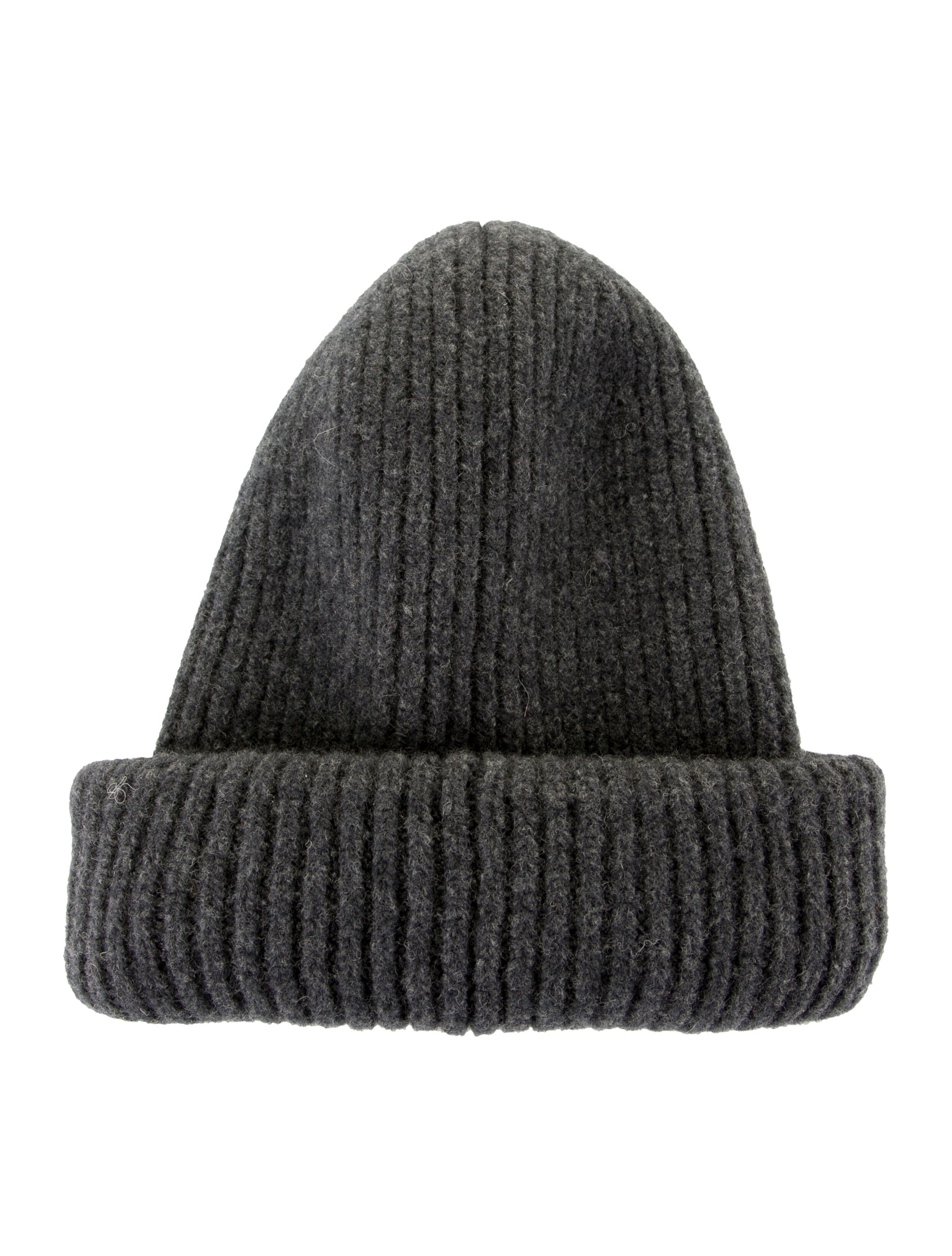 Acne Studios Pansy Face Beanie - Grey 