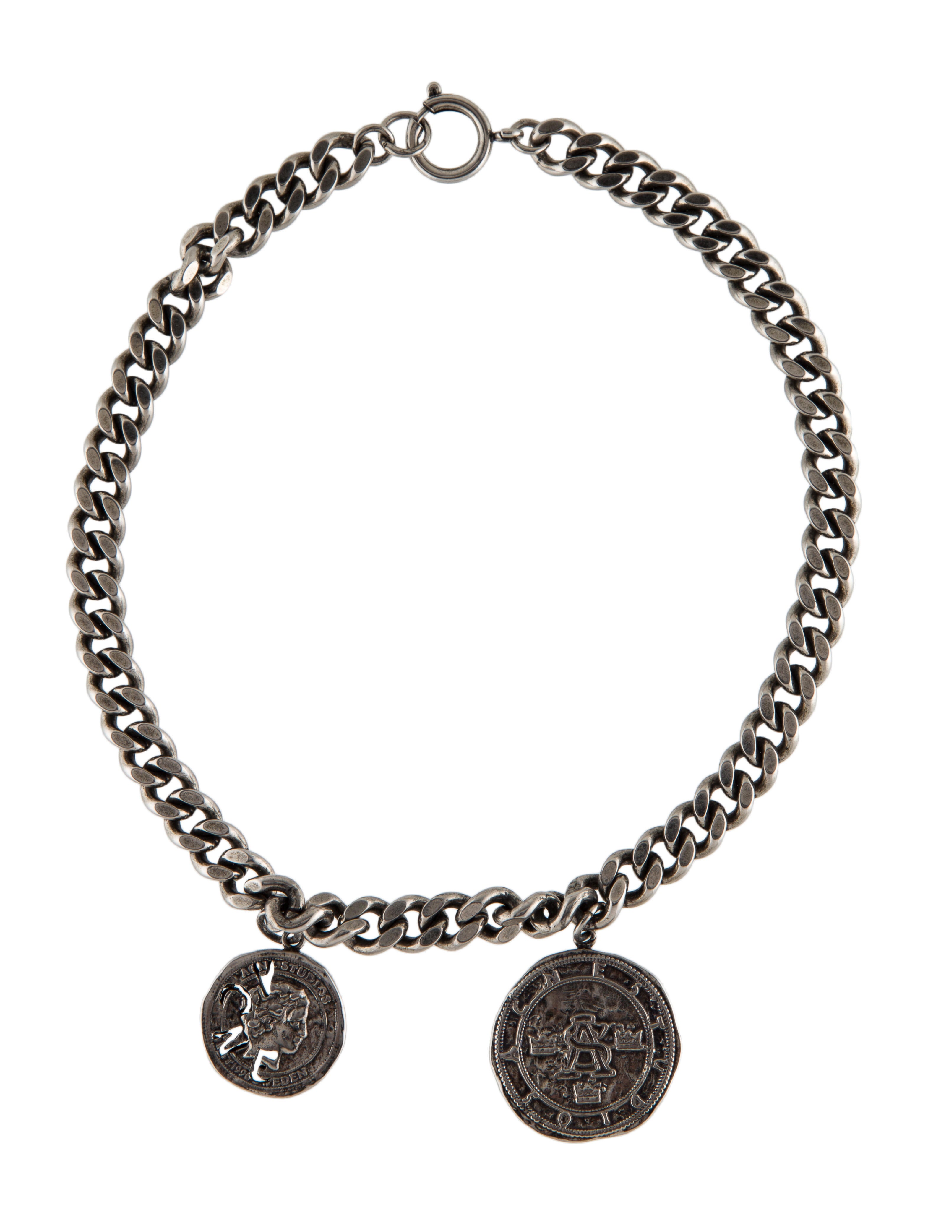 Acne Studios Coin Pendant Necklace