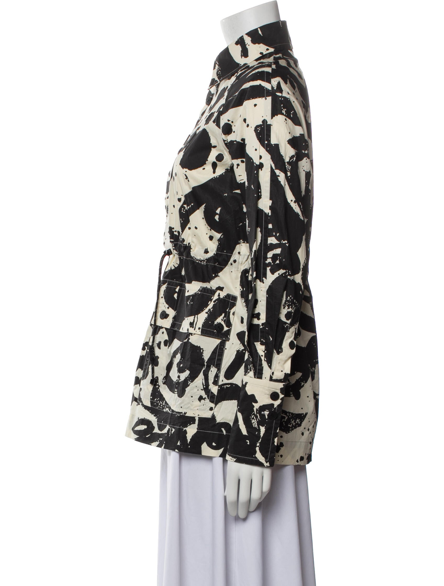 Angel Chen Lace Pattern Utility Jacket