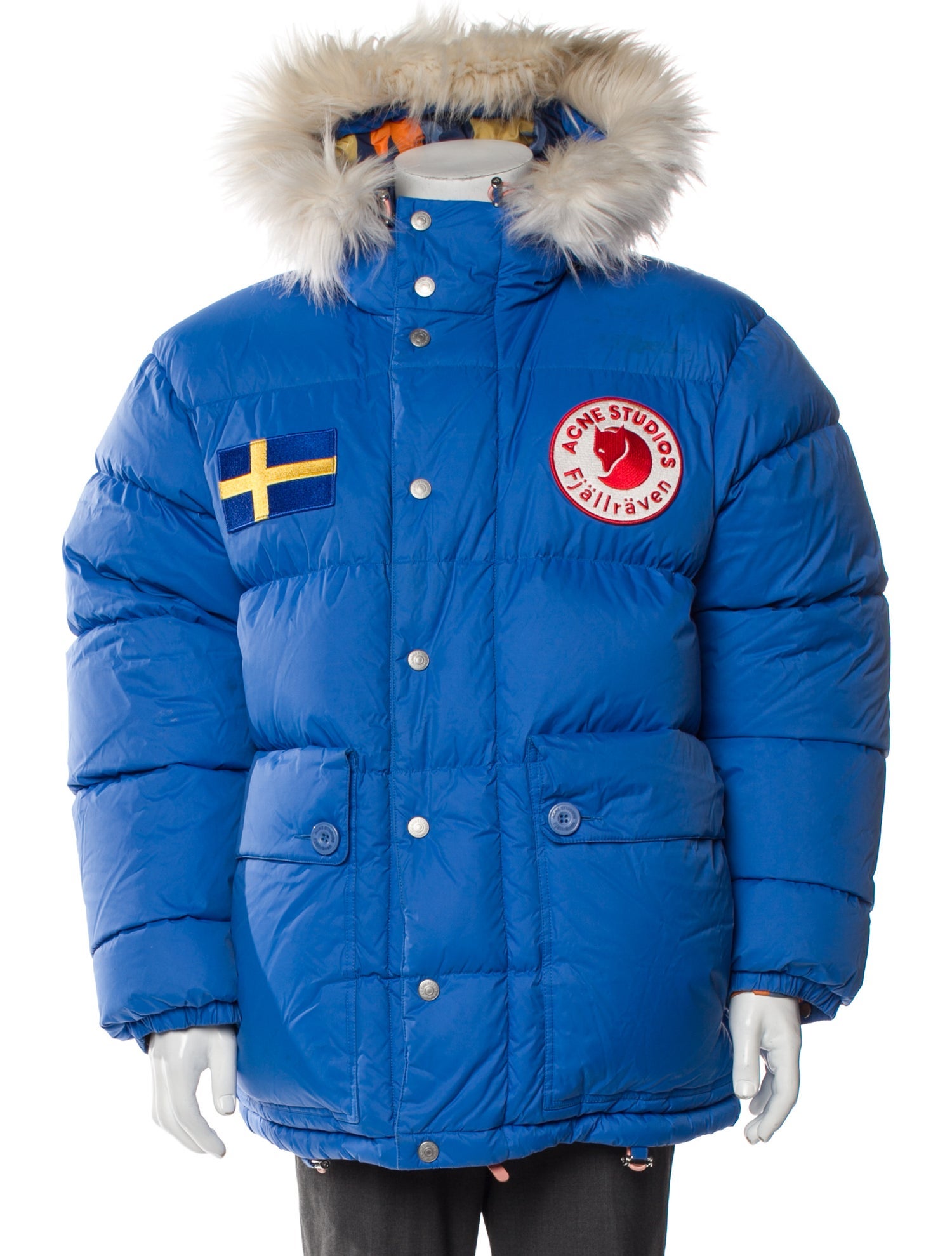 Acne Studios x Fjällräven Graphic Print Puffer Coat