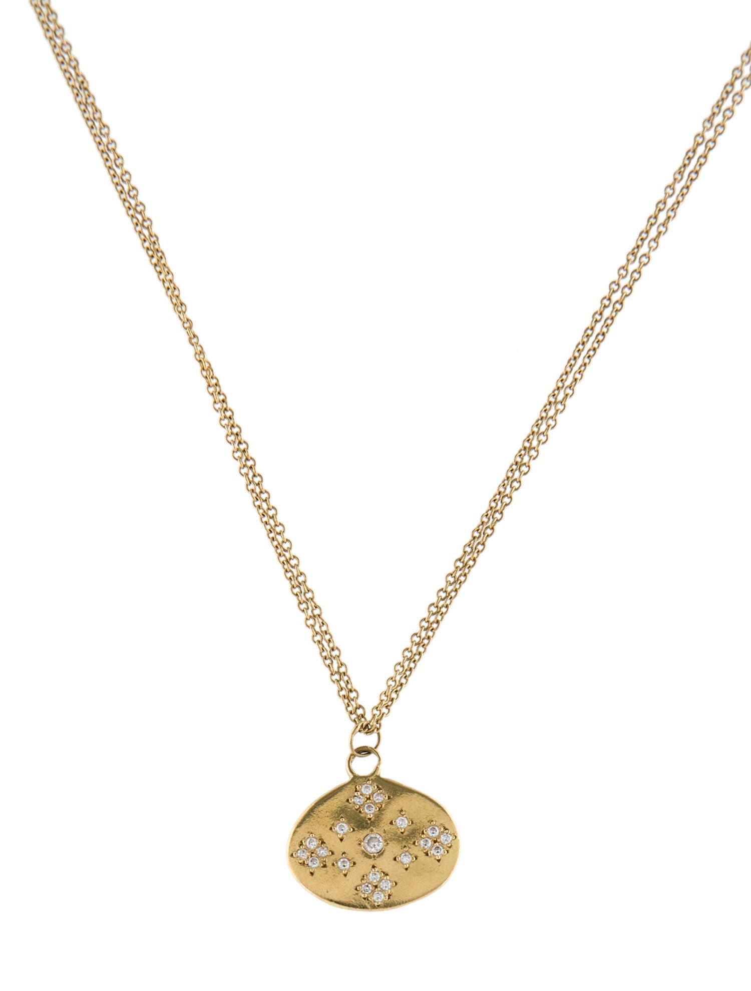 Adel Chefridi 18K Diamond Moon & Stars Pendant Necklace
