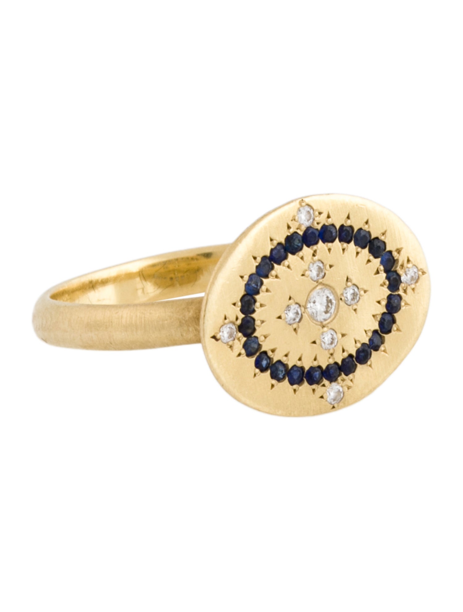 Adel Chefridi 18K Sapphire & Diamond Heaven on Earth Ring