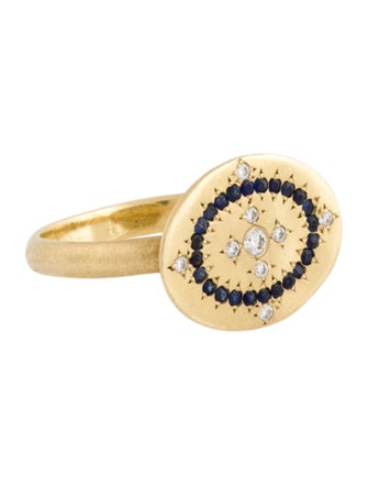 Adel Chefridi 18K Sapphire & Diamond Heaven on Earth Ring