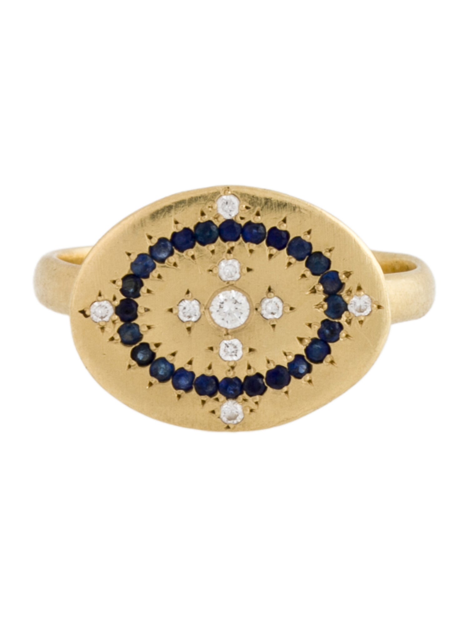 Adel Chefridi 18K Sapphire & Diamond Heaven on Earth Ring
