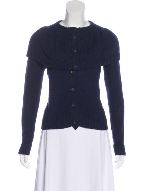 A Détacher Baby Alpaca Knit Sweater Navy