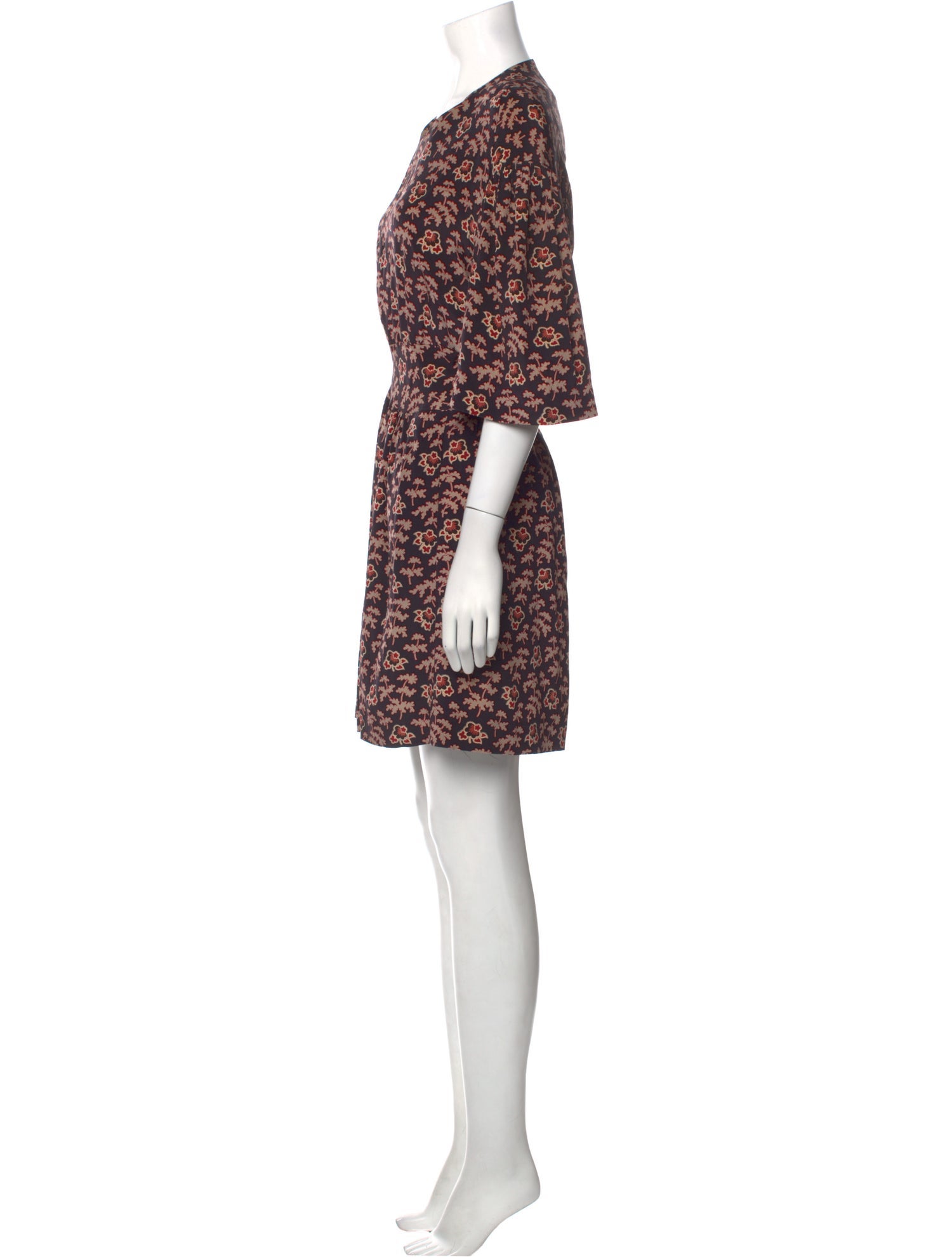 A Détacher Silk Mini Dress