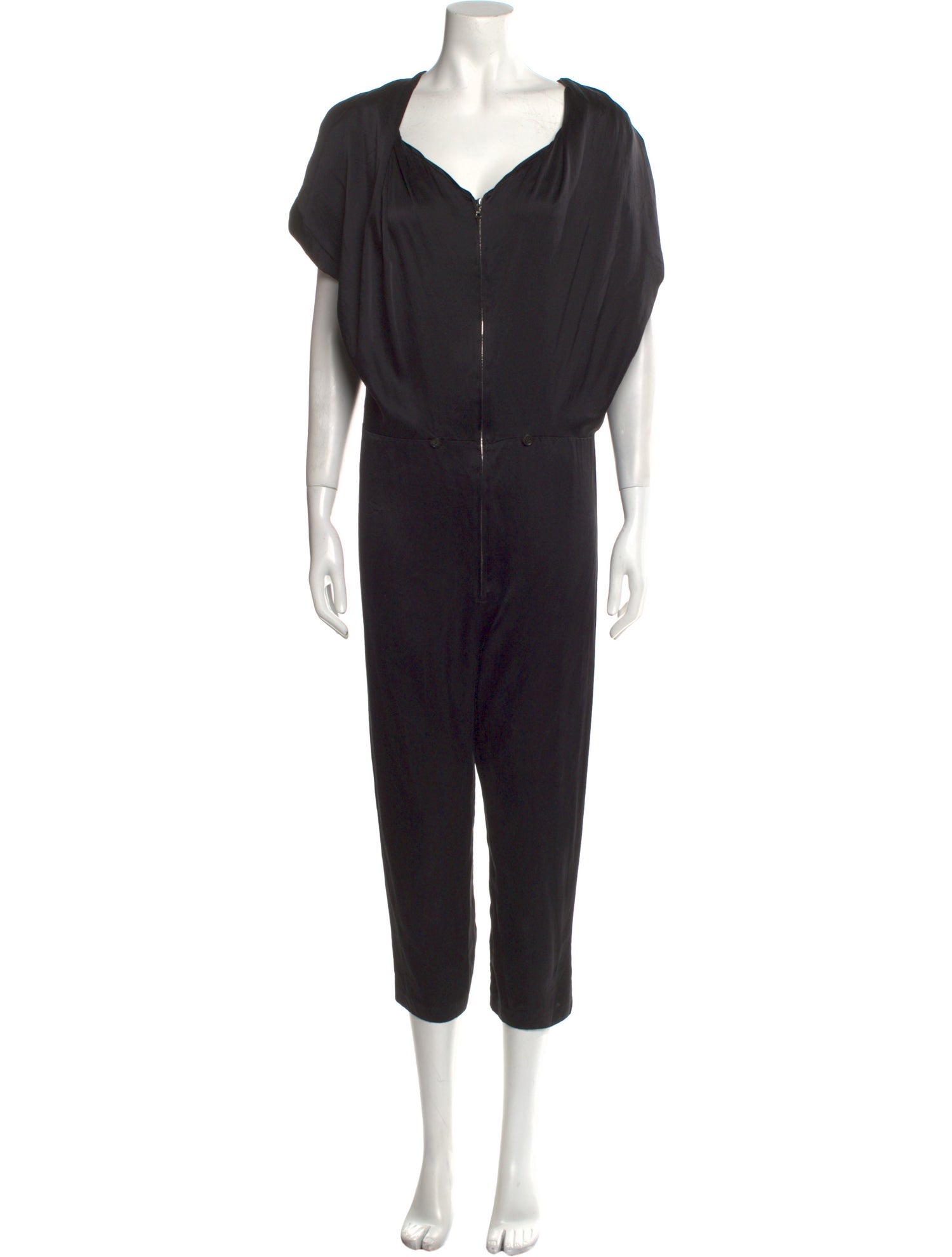 A Détacher Silk V-Neck Jumpsuit