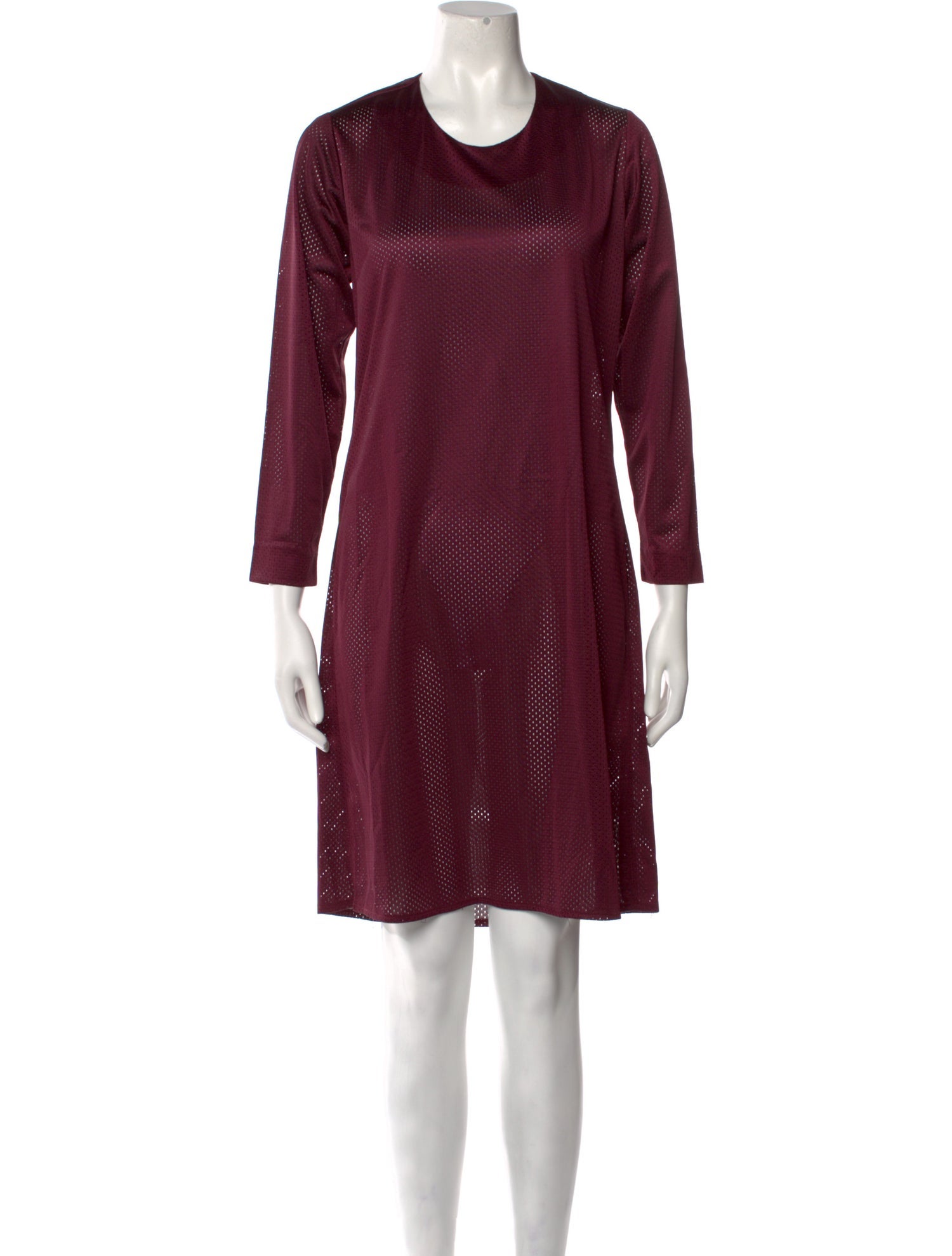 A Détacher Crew Neck Knee-Length Dress