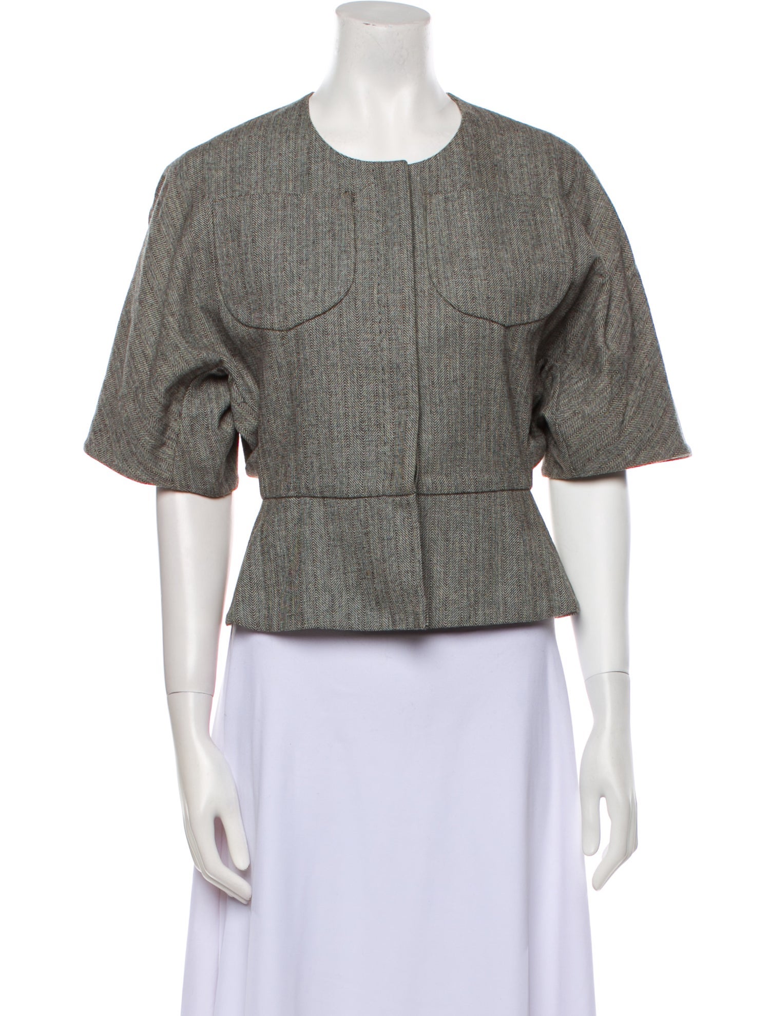 A Détacher Tweed Pattern Jacket