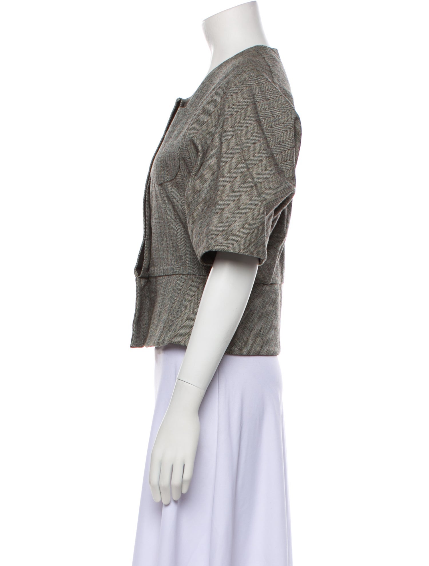 A Détacher Tweed Pattern Jacket