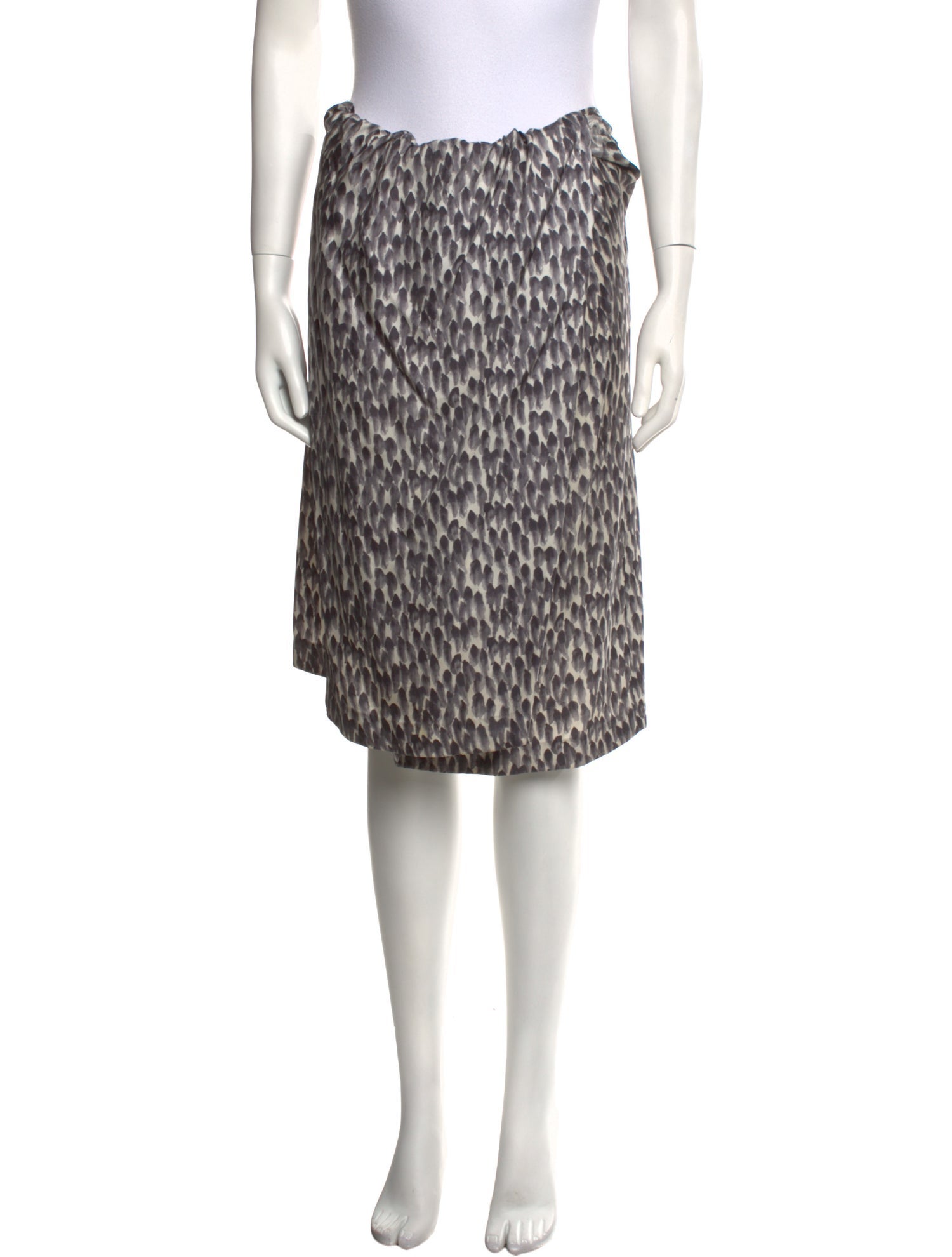 A Détacher Animal Print Knee-Length Skirt