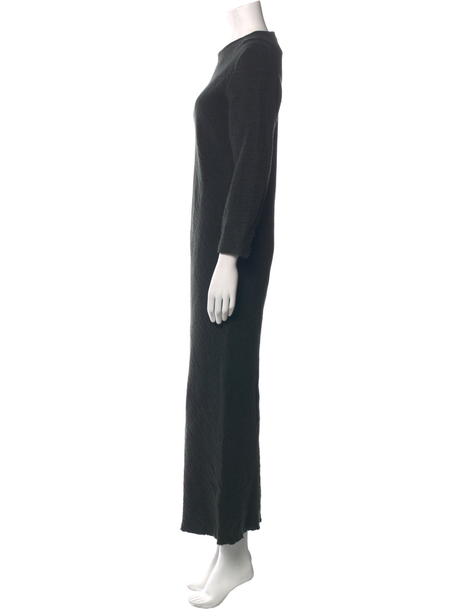 A Détacher Crew Neck Long Dress