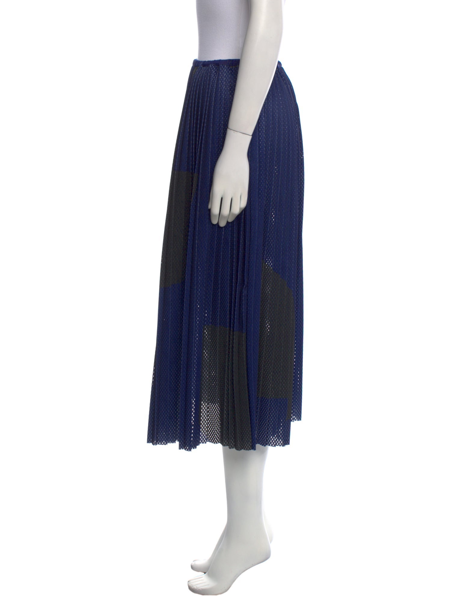 A Détacher Mesh Accents Midi Length Skirt