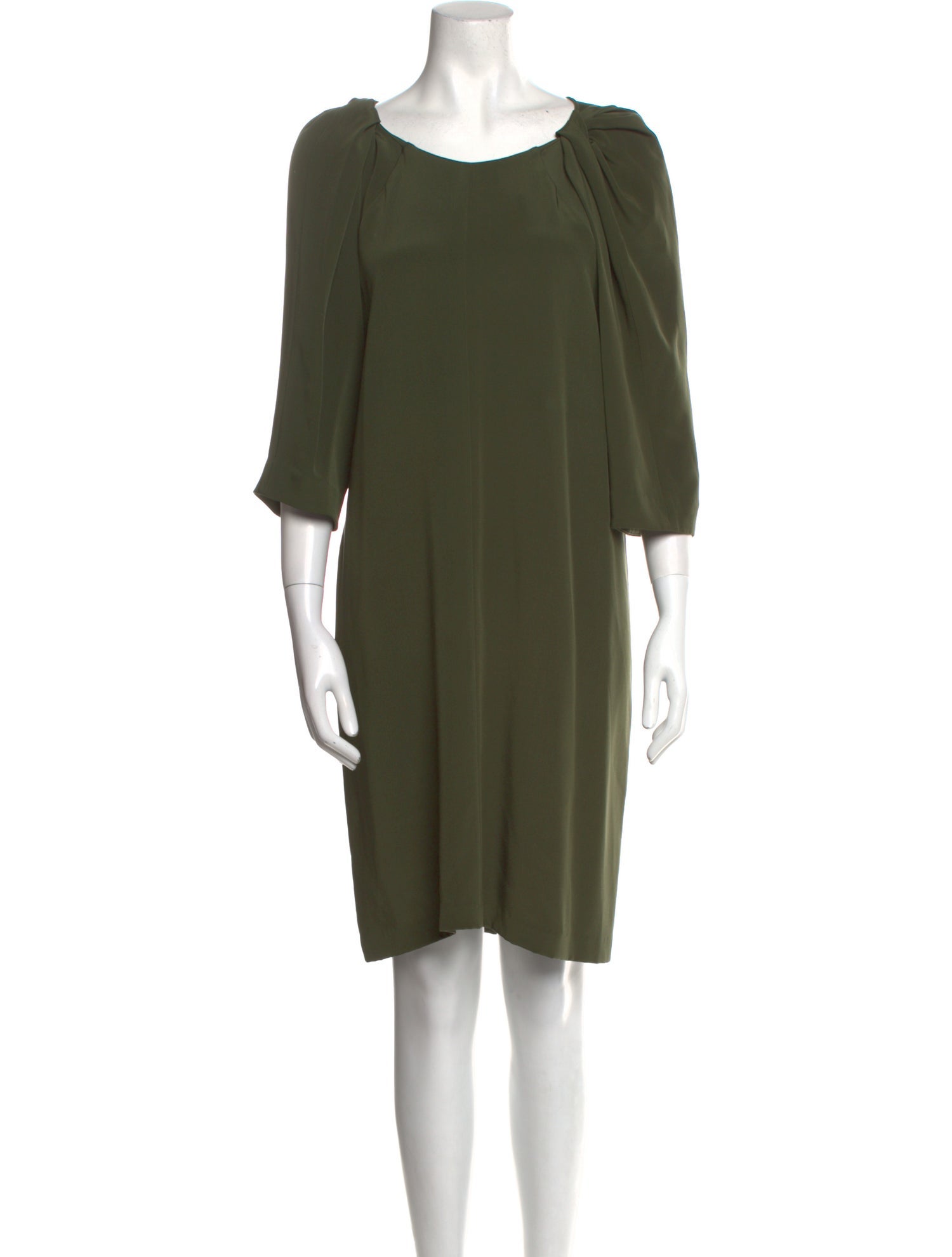A Détacher Silk Knee-Length Dress