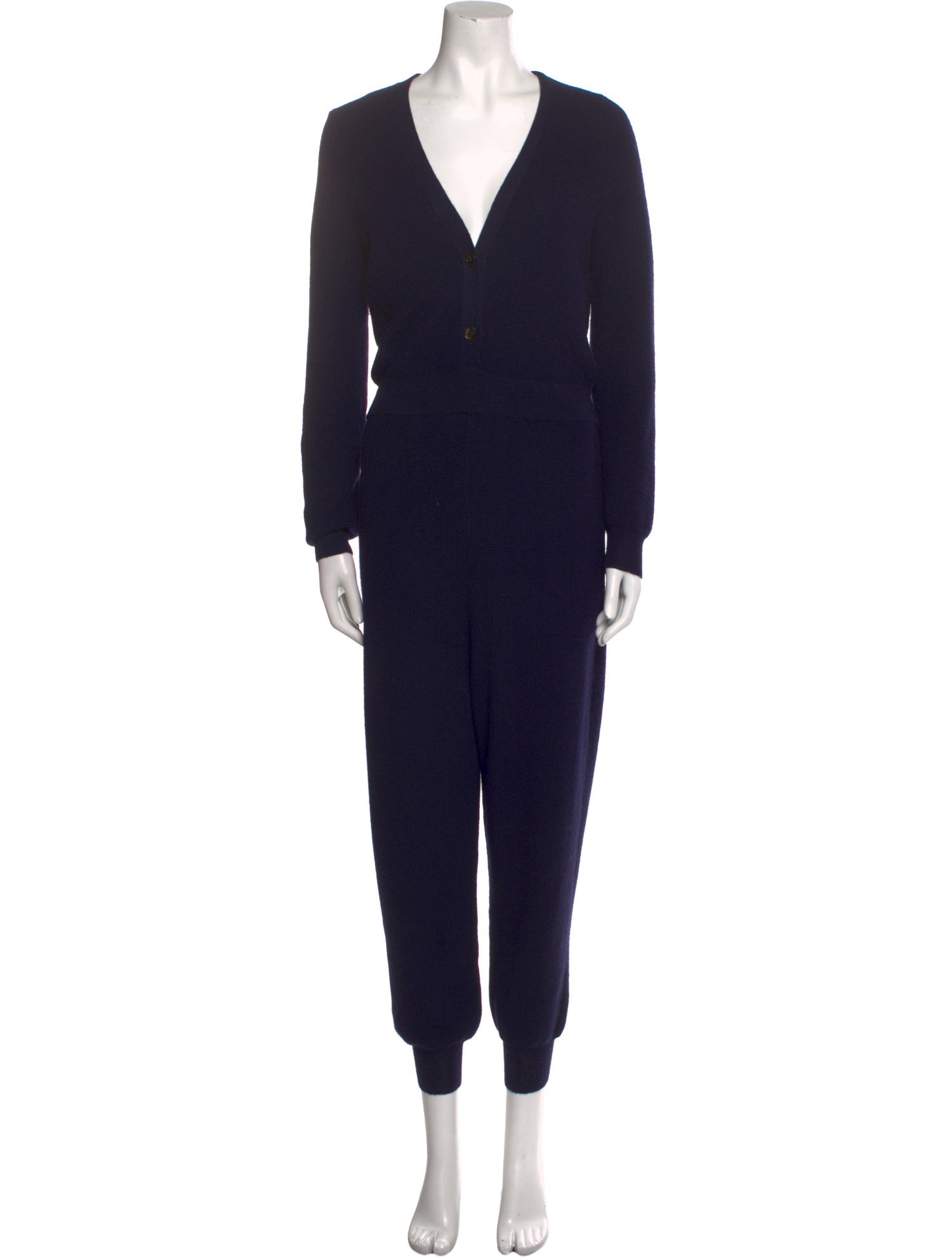 A Détacher Alpaca V-Neck Jumpsuit