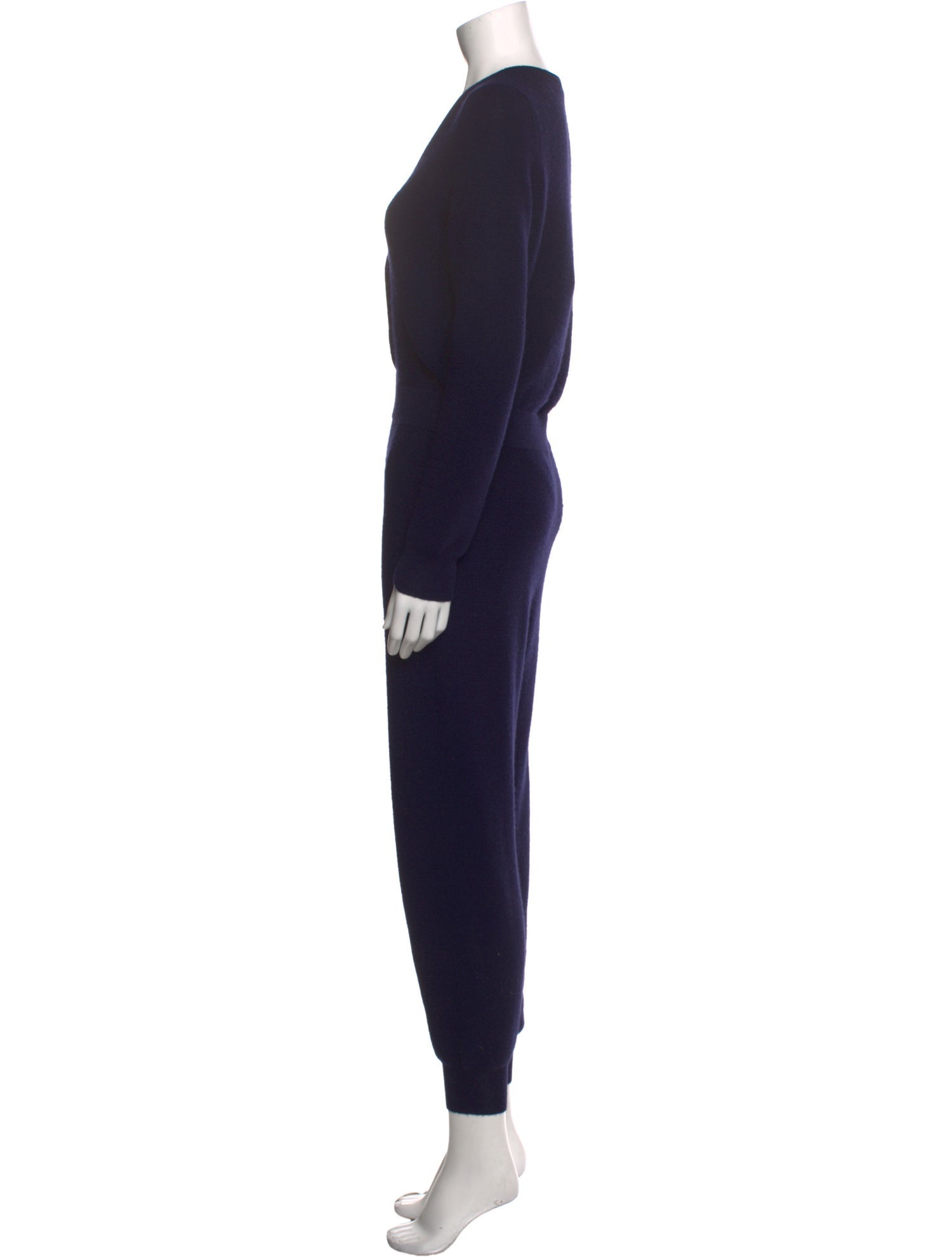 A Détacher Alpaca V-Neck Jumpsuit