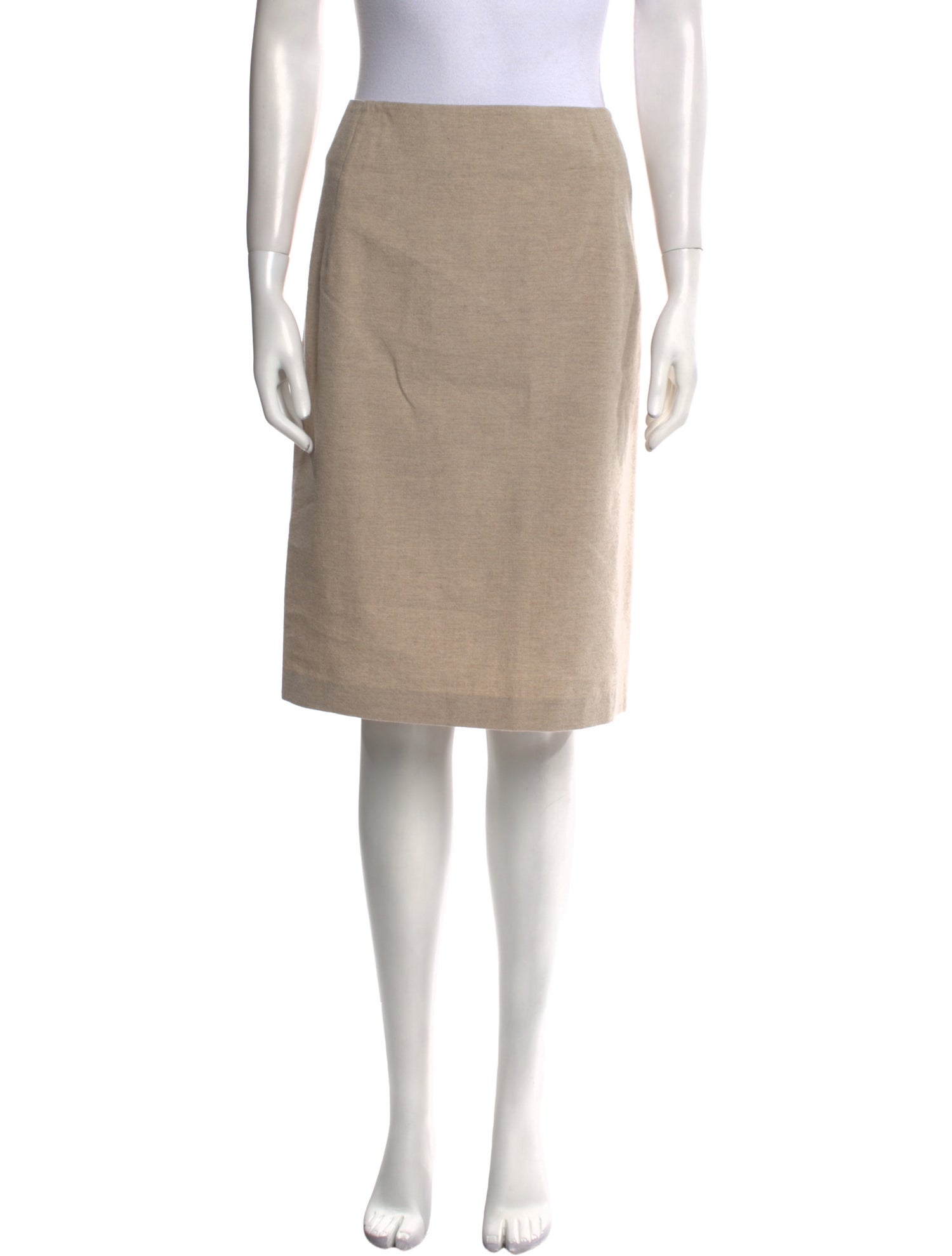 A Détacher Linen Knee-Length Skirt