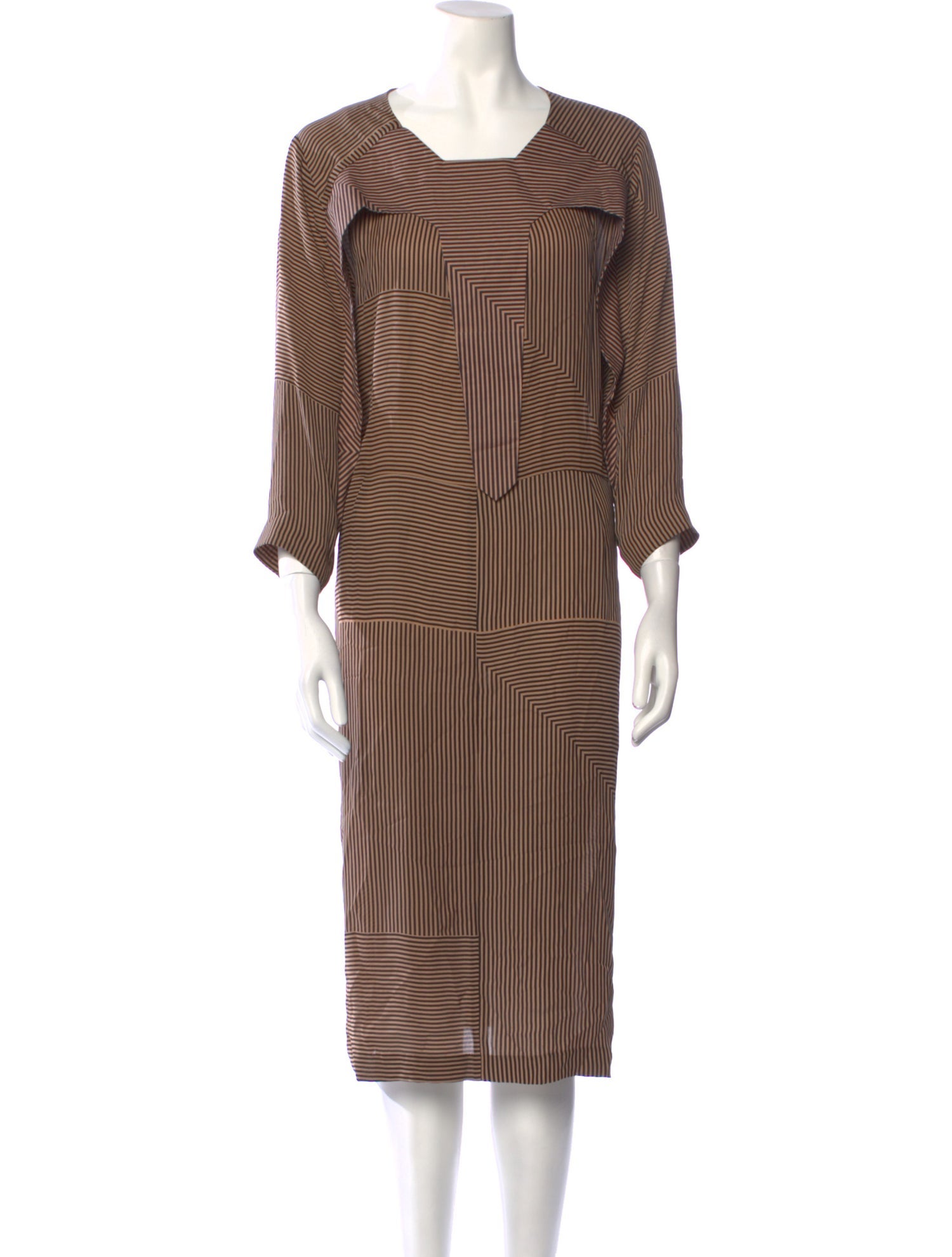 A Détacher Silk Midi Length Dress