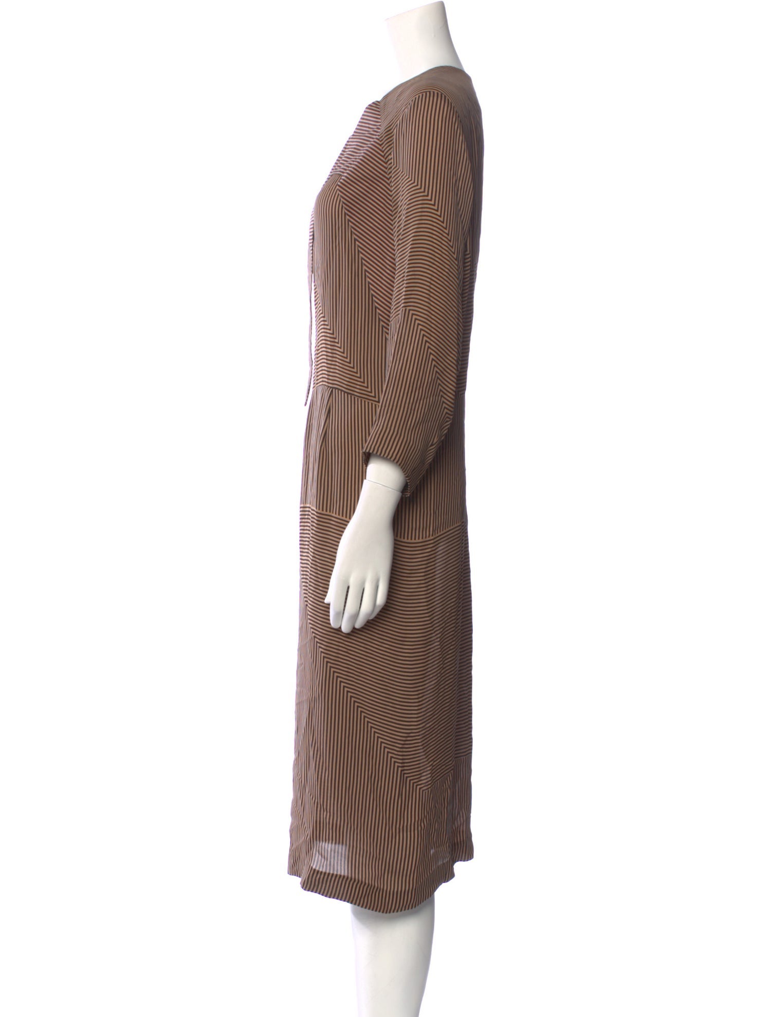 A Détacher Silk Midi Length Dress