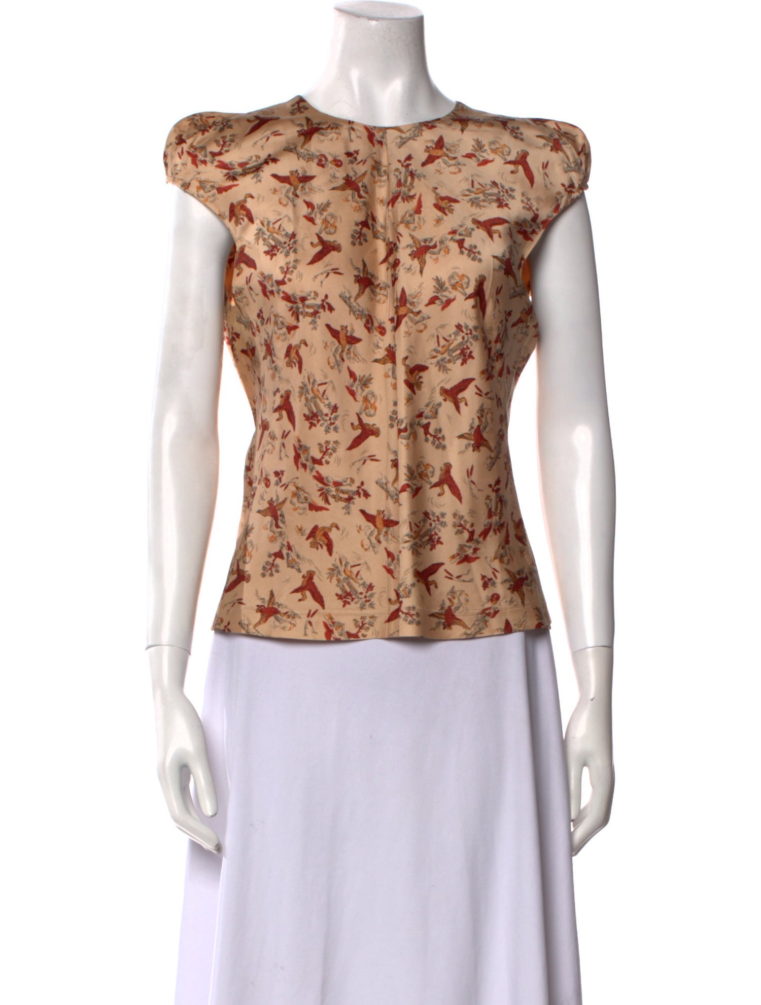 A Détacher Floral Print Crew Neck Top