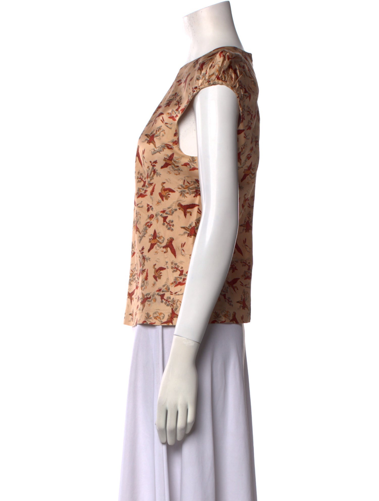 A Détacher Floral Print Crew Neck Top