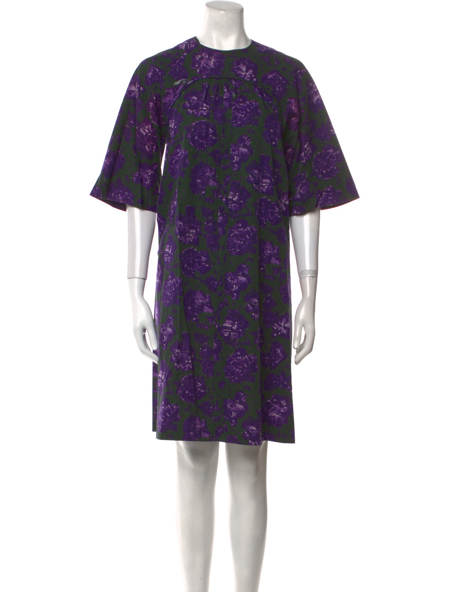 A Détacher Floral Print Knee-Length Dress