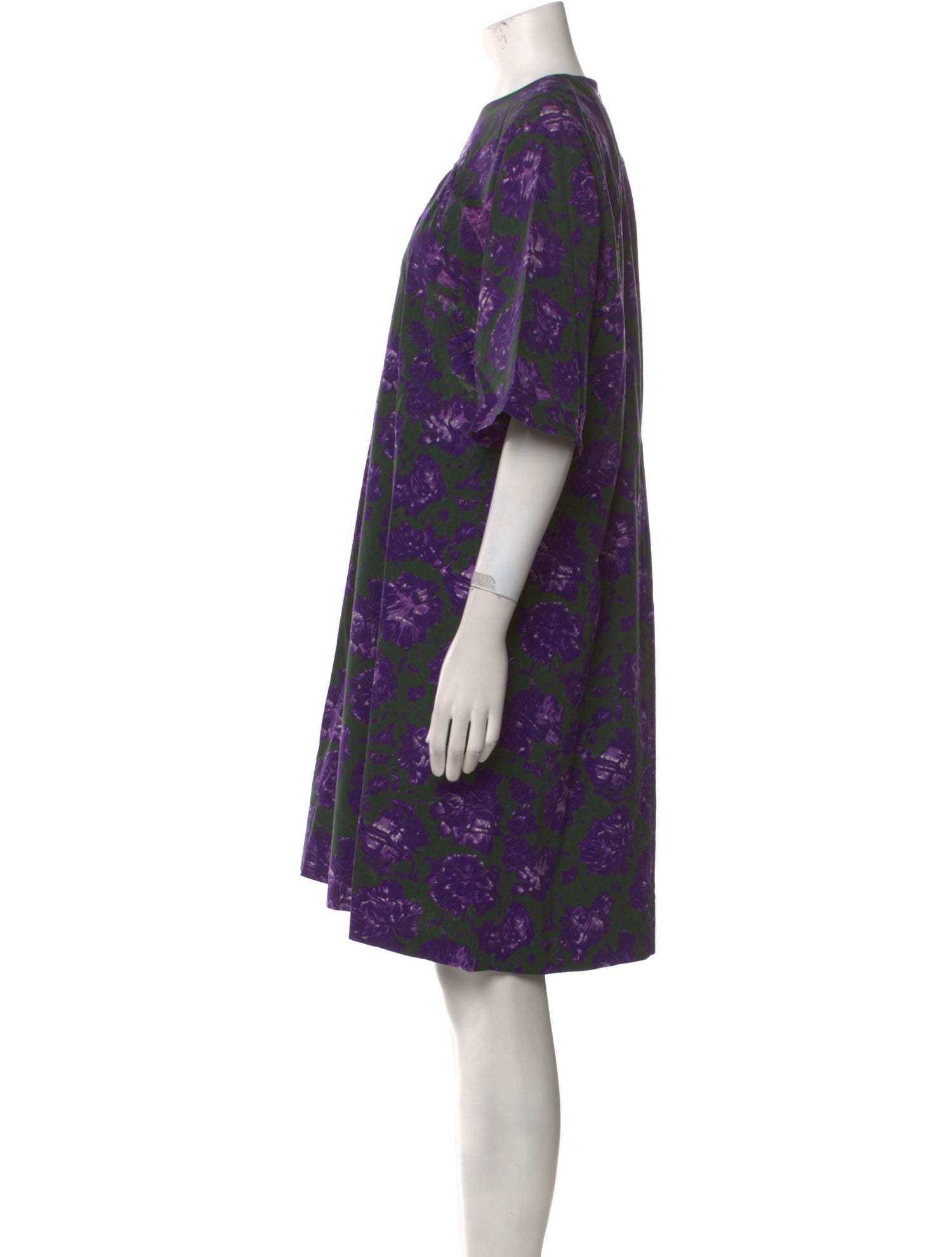 A Détacher Floral Print Knee-Length Dress