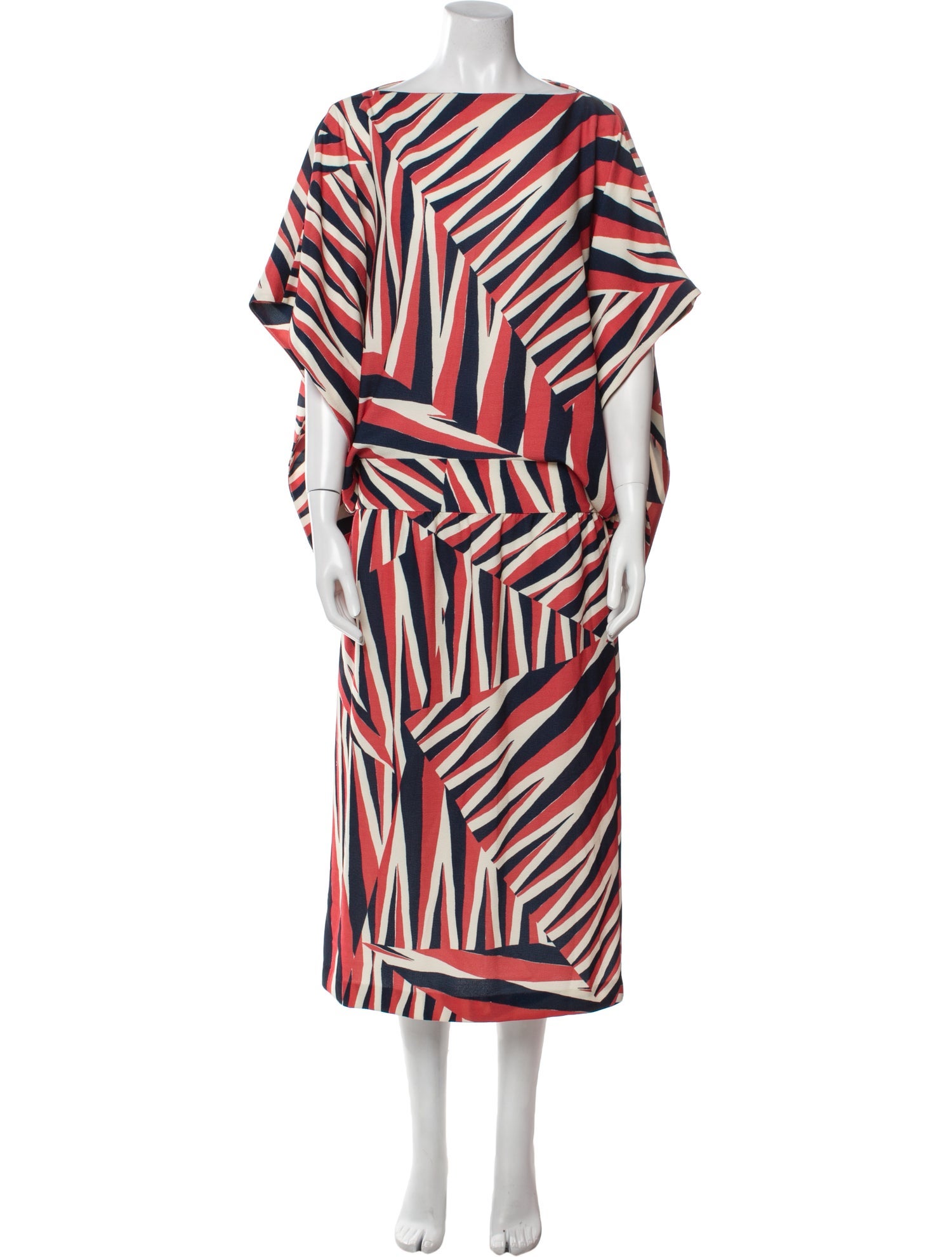 A Détacher Striped Long Dress