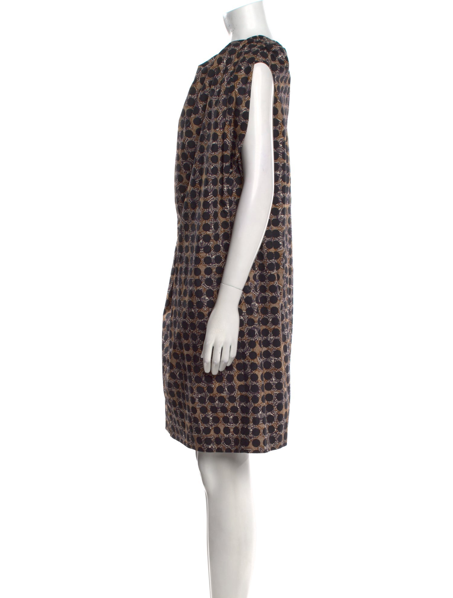 A Détacher Printed Knee-Length Dress