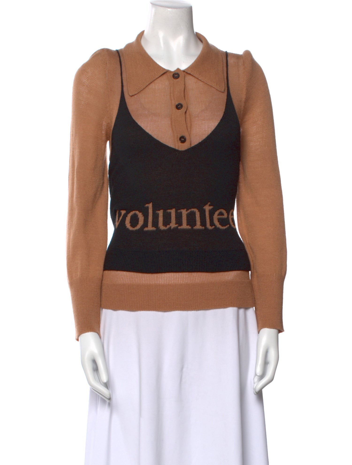 A Détacher Graphic Print Crew Neck Sweater