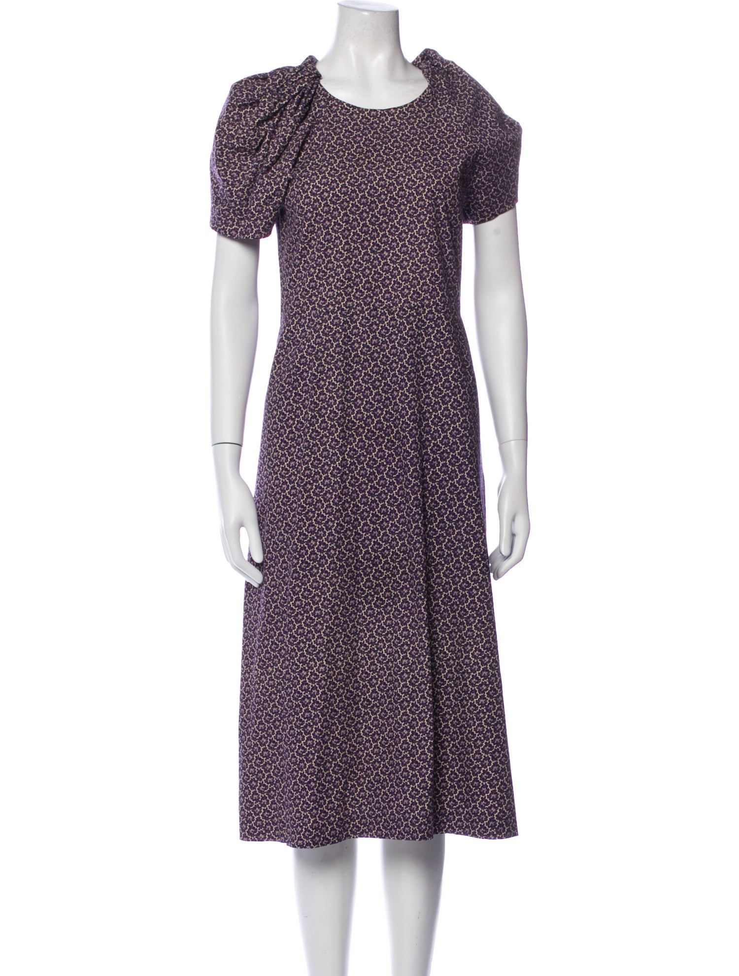 A Détacher Printed Midi Length Dress