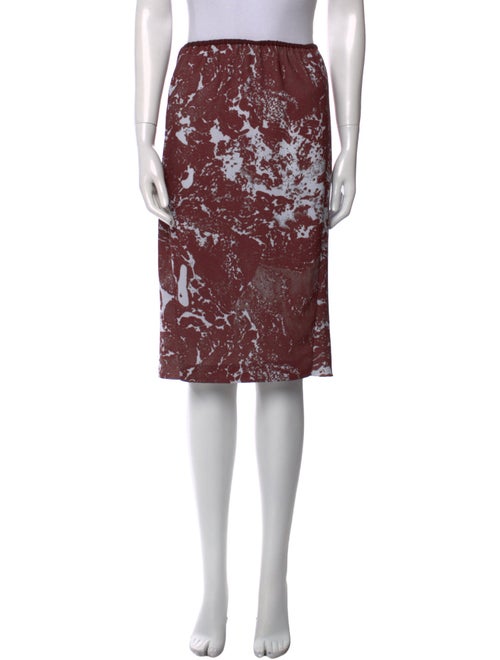 A Détacher Printed Knee-Length Skirt