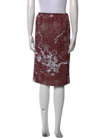 A Détacher Printed Knee-Length Skirt