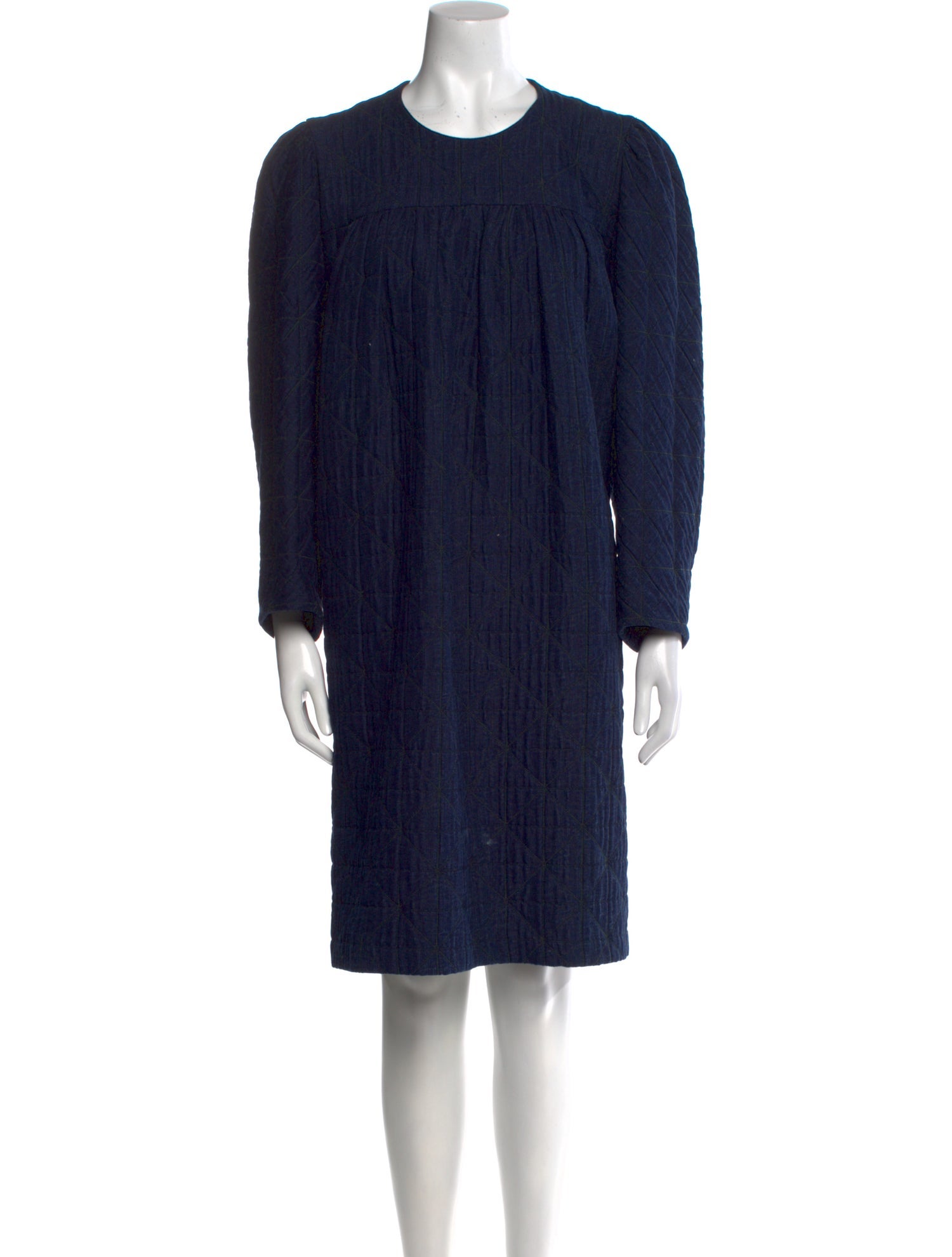 A Détacher Crew Neck Knee-Length Dress