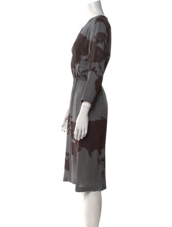 A Détacher Silk Midi Length Dress