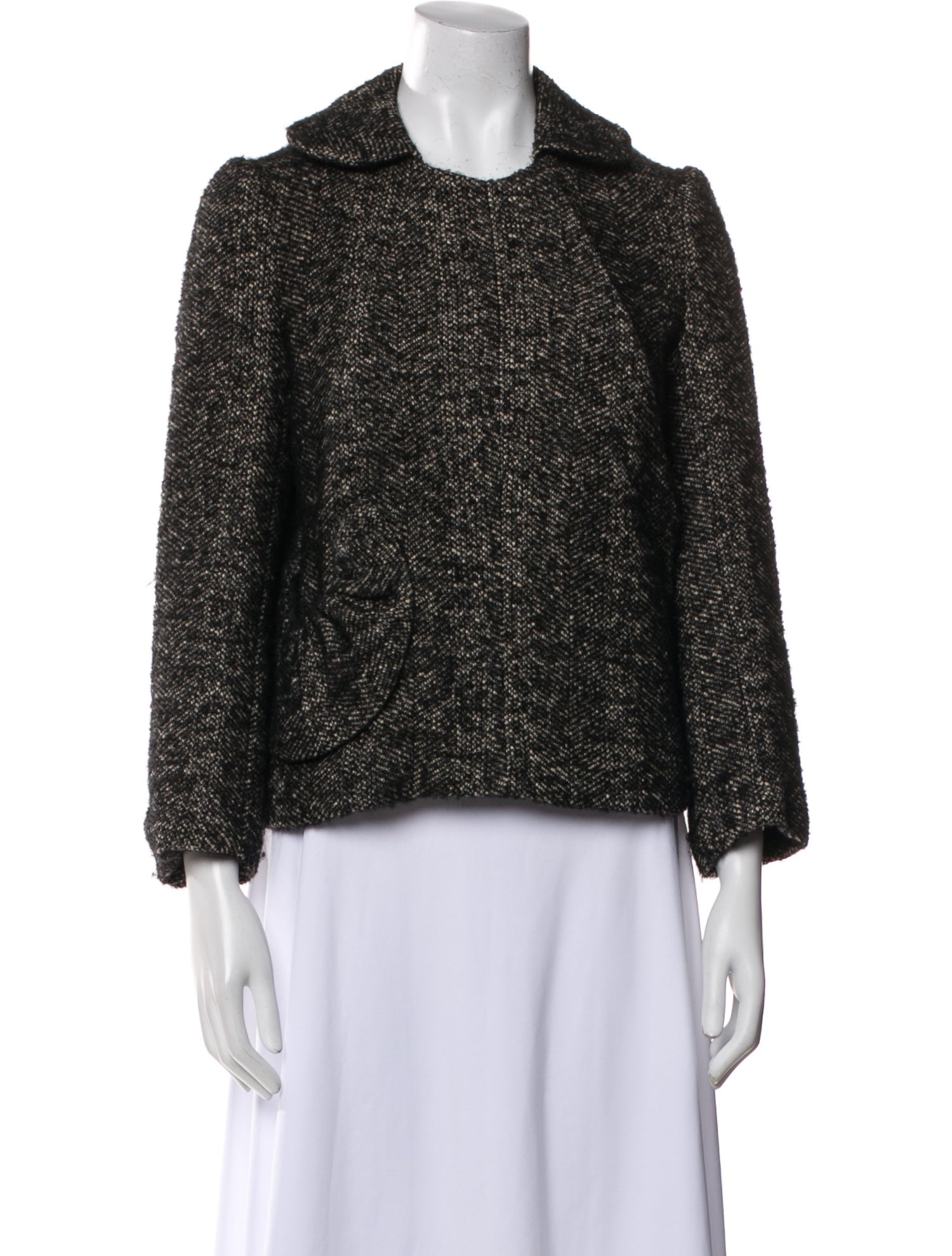 A Détacher Tweed Pattern Jacket