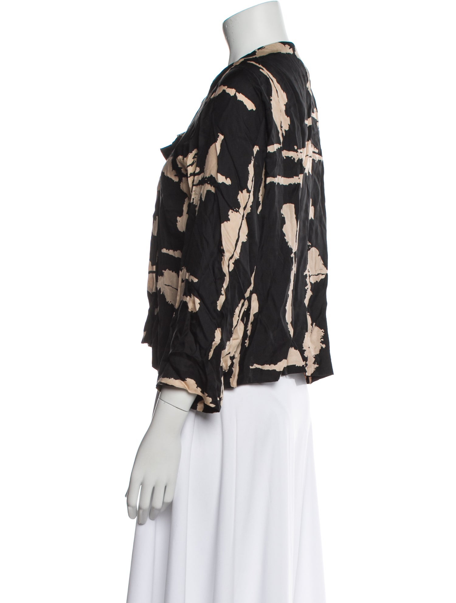 A Détacher Silk Printed Blouse