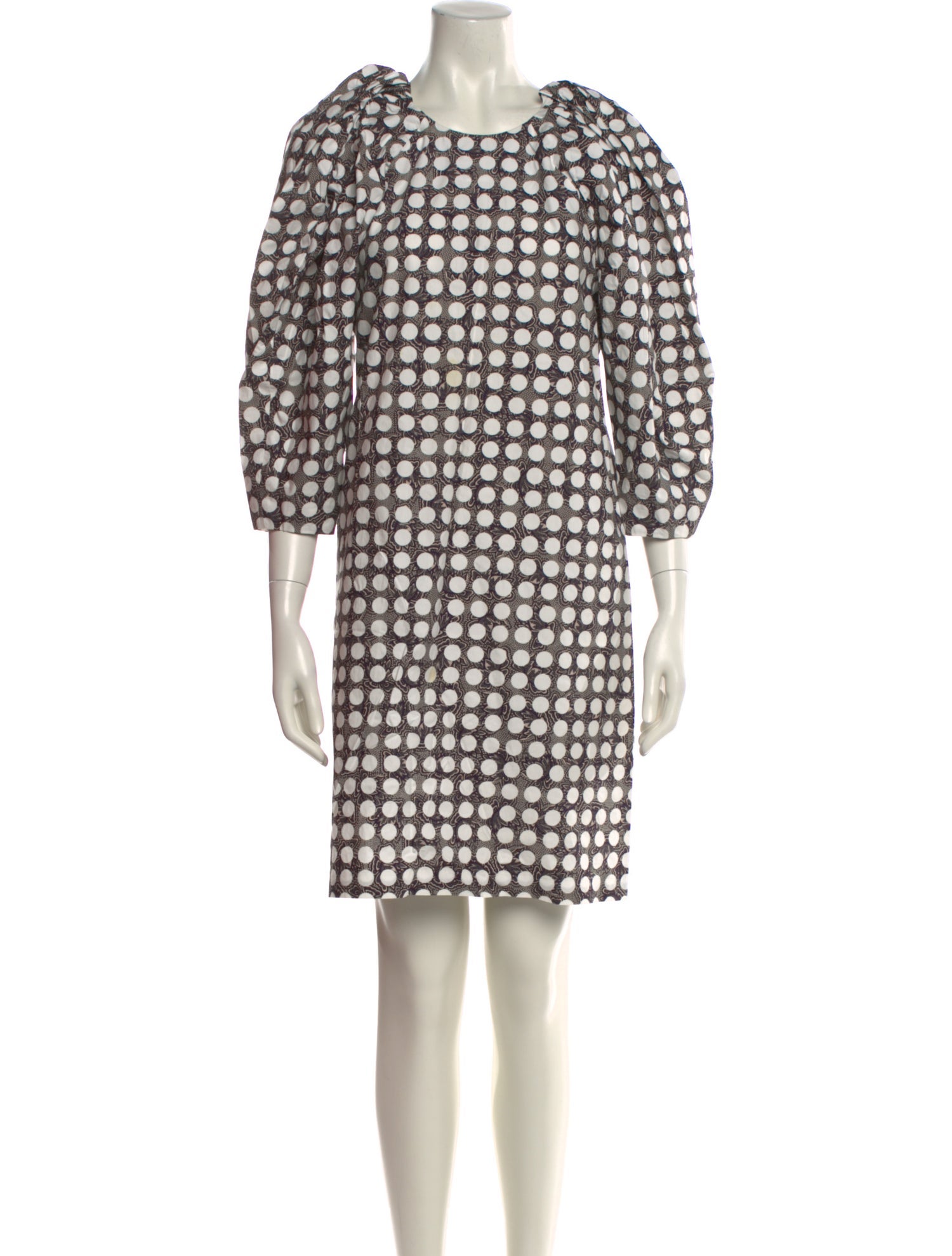 A Détacher Printed Knee-Length Dress